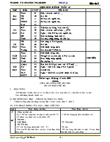 Giáo án Lớp 3 Tuần 15 Trường T.H Nguyễn Thái Bình