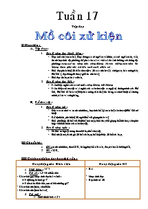 Giáo án Lớp 3 Tuần 17 Năm 2004-2005