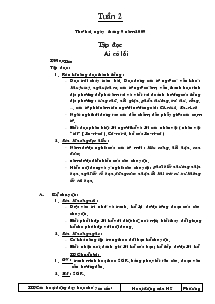 Giáo án Lớp 3 Tuần 2 Năn học 2009-2010