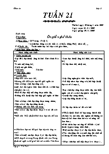 Giáo án Lớp 3 Tuần 21 - Nguyễn Thị Hạnh