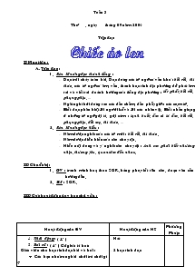 Giáo án Lớp 3 Tuần 3 Năm 2004-2005