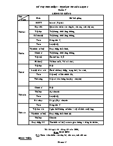 Giáo án Lớp 3 Tuần 7 - Võ Thị Thu Hiền Trường TH Đức Long I