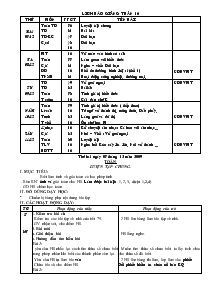 Giáo án Lớp 3A Tuần 16 theo chuẩn