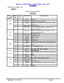 Giáo án Lớp 3A4 Tuần 24 Trường TH Trí Phải Đông