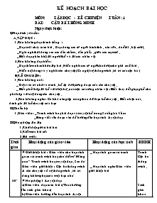 Môn: Tập đọc - Kể chuyện Tuần 1 - Bài: Cậu bé thông minh