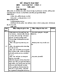 Môn: Tập làm văn Tuần 2 - Bài: Viết đơn