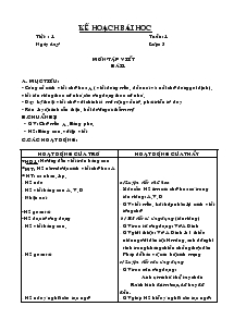 Tiết: 1 Tuần: 1 Lớp 3 Môn: Tập viết Bài 1