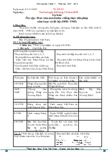 Bài soạn Lớp 5 buổi 2 Tuần 11 Trường Tiểu học Hùng Lô