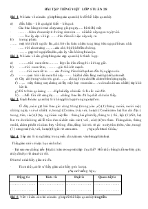 Bài tập Tiếng Việt Lớp 5 Tuần 28