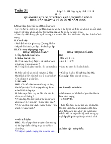 Giáo án Lịch sử địa phương Tuần 31, 32