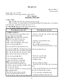 Giáo án Lớp 5 Tuần 27 theo chuẩn