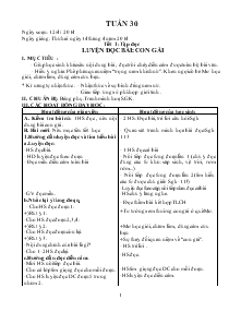 Giáo án Lớp 5 Tuần 30 - Cô Huệ