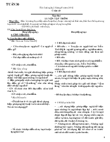 Giáo án Lớp 5 Tuần 30 Năm 2011 - 2012