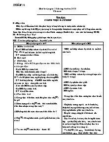 Giáo án Lớp 5 Tuần 31 Năm học 2013 - 2014
