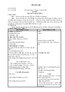 Giáo án Lớp 5A Tuần 28 Năm học: 2013 - 2014