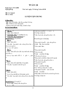 Giáo án Lớp 5B Tuần 28 Năm học: 2013 - 2014