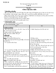 Giáo án Lớp 5B Tuần 31 Năm 2011 - 2012