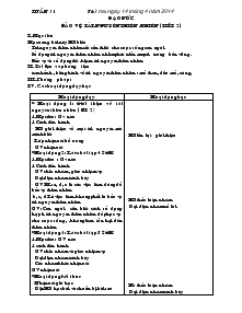 Giáo án Lớp 5B Tuần 31 Năm học 2013 - 2014