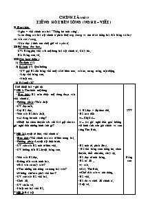 Giáo án môn Chính tả Lớp 3A Tuần 11