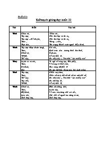 Giáo án Tiếng Việt Lớp 3 Tuần 22 Trường Tiểu Học Hanh Thông