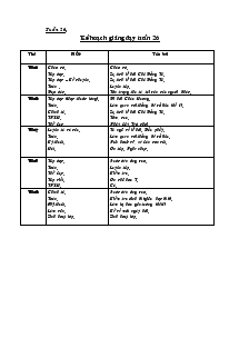Giáo án Tiếng Việt Lớp 3 Tuần 26 Trường Tiểu Học Hanh Thông