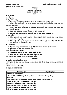 Giáo án Tiếng Việt Tuần 12 - Nguyễn Thị Bích Hải