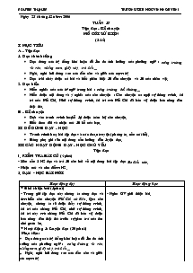 Giáo án Tiếng Việt Tuần 16 - Nguyễn Thị Hiền