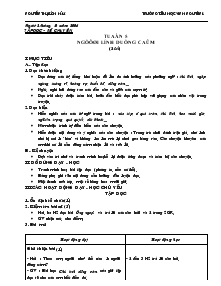 Giáo án Tiếng Việt Tuần 5 Trường Tiểu Học Vĩnh Nguyên 1