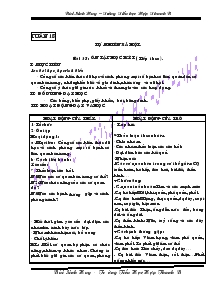 Giáo án Tự nhiên xã hội 15-18 Trường Tiểu học Hợp Thanh B