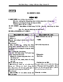 Giáo án Tự nhiên xã hội 25-28 Trường Tiểu học Hợp Thanh B