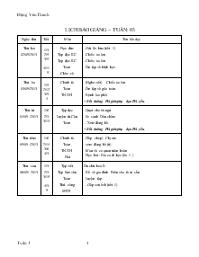 Giáo án Tuần 3 Lớp 3 - Đặng Văn Thanh