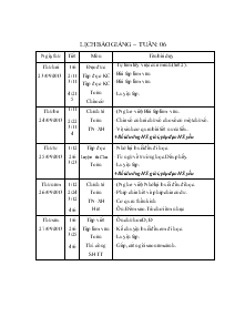 Giáo án Tuần 6 Lớp 3 - Đặng Văn Thanh