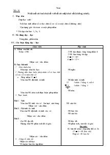 Toán Tiết 20: Nhân số có hai chữ số với số có một chữ số (không nhớ)