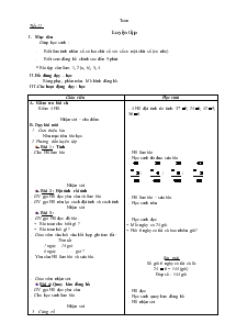 Toán Tiết 22: Luyện tập