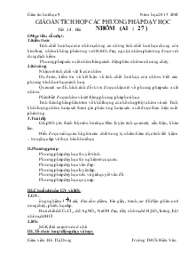 Giáo án Hóa học 9 - Tiết 24: Nhôm - Hồ Thị Dung