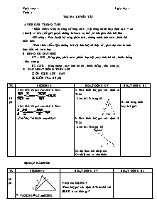 Bài giảng môn Hình học 8 - Tiết 39 : Luyện tập