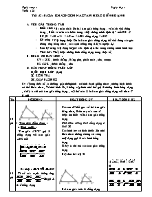 Bài giảng môn Hình học 8 - Tuần : 23 tiết 42 : Bài 4 : Khái niệm hai tam giác đồng dạng