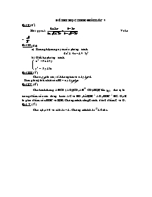 Đề thi học sinh giỏi lớp 9