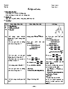 Giáo án Hình học 9 - Tiết 68: Ôn tập cuối năm