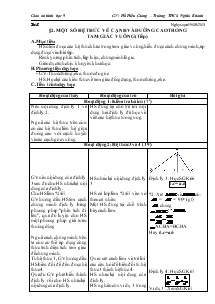 Giáo án môn Hình hoc 9 - Tiết 2: Một số hệ thức về cạnh và đường cao trong tam giác vuông (tiếp)