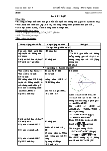 Giáo án môn Hình hoc 9 - Tiết 26: Luyện tập