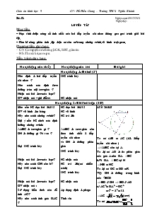 Giáo án môn Hình hoc 9 - Tiết 28: Luyện tập