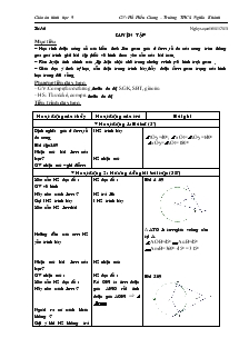 Giáo án môn Hình hoc 9 - Tiết 36: Luyện tập