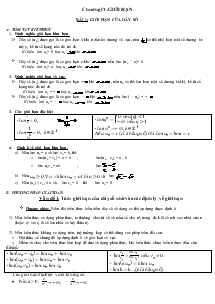 Bài giảng Đại số 11 - Bài 1: Giới hạn của dãy số (tiếp)