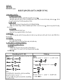 Bài giảng Hình học 10 - Tuần 11 - Tiết 19-20: Bài tập giải tích lượng giác của một cung