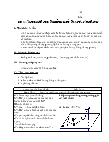 Bài giảng Hình học 11 - Bài 3: Đường thẳng vuông góc với mặt phẳng