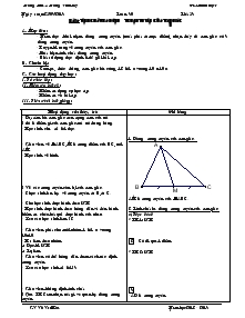 Bài giảng môn Hình học 7 - Tuần 30 - Tiết 53 - Bài 4: Tính chất ba đường trung tuyến của tam giác