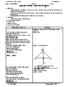 Bài giảng môn Hình học 7 - Tuần 33 - Tiết 59 - Bài 7: Tính chất đường trung trực của tam giác