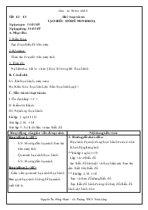 Bài giảng Tiết 42 – 43: Bài thực hành tạo biểu đồ để minh hoạ