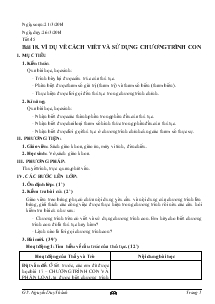 Bài giảng Tiết 45 - Bài 18: Ví dụ về cách viết và sử dụng chương trình con
